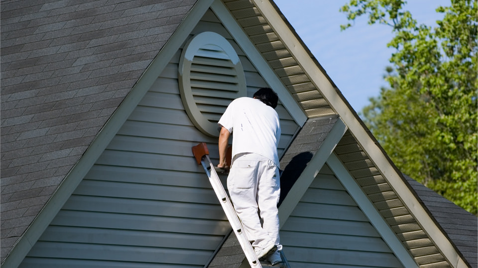 We can paint tough to reach places on your house